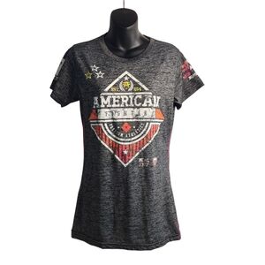 American Fighter Women's Gray Shortsleeve Crewneck T-shirt Size Large